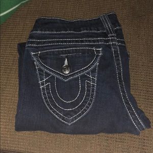 True Religion dark wash skinny jeans